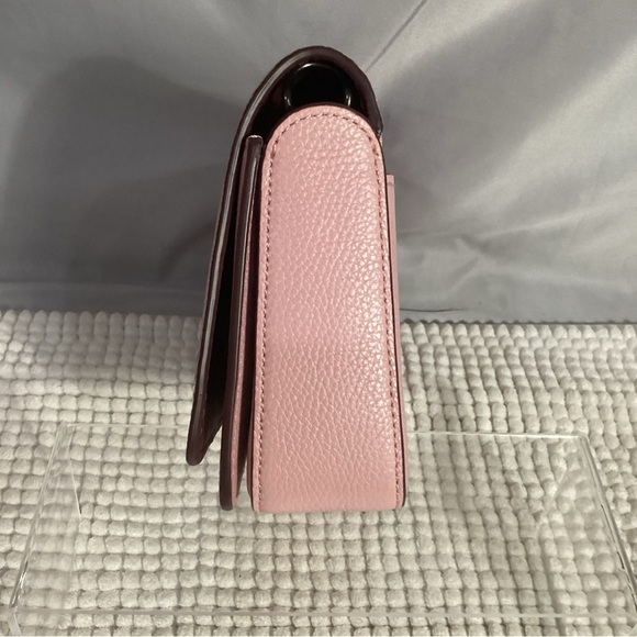 Coach Disney Daisy Duck Motif Dinky Pink Leather Crossbody Bag NEW Duster Includ - Picture 6 of 16